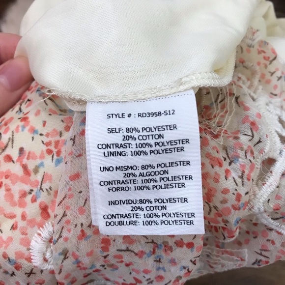 Anthropologie Ryu Dreamy Floral Strapless Dress - Picture 3 of 3